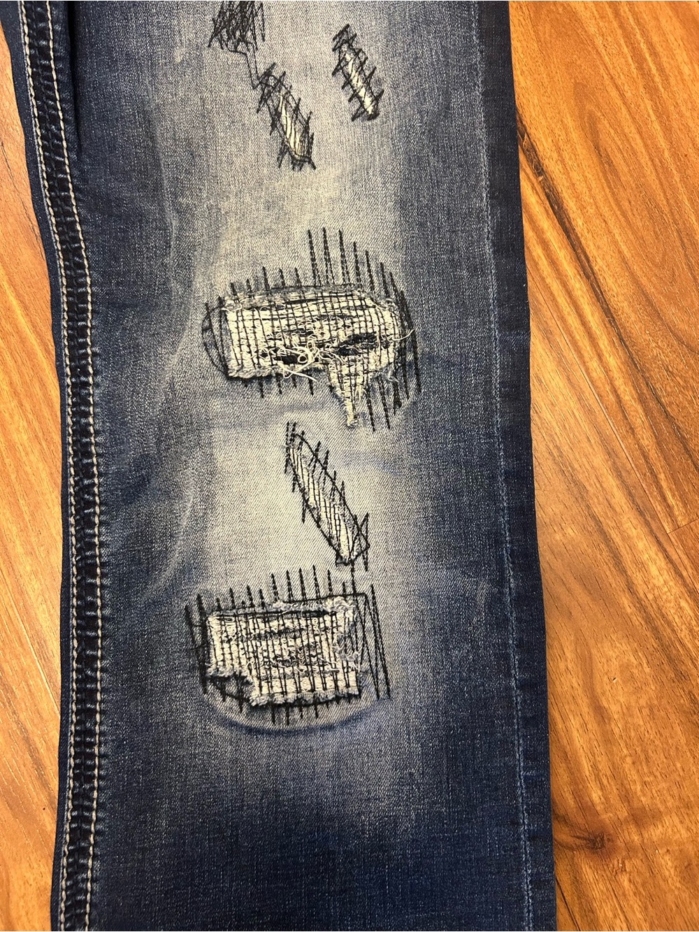 Affliction Mens Blake Rising Straight Jeans Size 36 - Picture 2 of 11